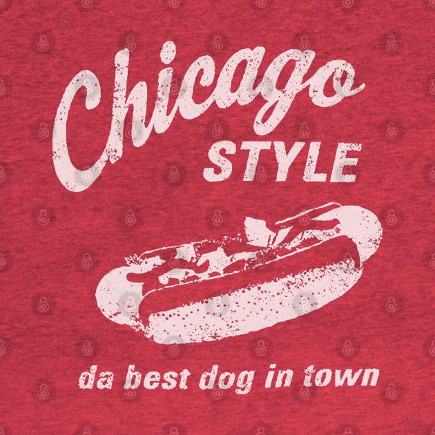 Chicago Style Hot Dog, da best dog in town by Alema Art